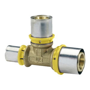 Raccordo a T a pressione con connessione laterale a gas ridotto IVAR 26x26x20, raccordo generico - Product Image 1