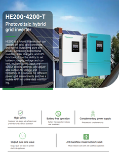 อินเวอร์เตอร์พลังงานแสงอาทิตย์แบบไฮบริด Terinedy 3.6kW, 24V, ติดผนัง, MPPT, ระบบป้องกัน BMS, จ่ายไฟแบบ Pure Sine Wave รุ่น HE200-4200-T กำลังไฟ 3600W - Product Image 2