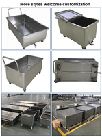 Chariot de transport de jus en acier inoxydable 304/316 de 350-500L avec rebord, personnalisable pour usine alimentaire