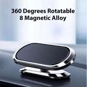 Support de téléphone magnétique puissant pour voiture, réglable à 360 degrés, en alliage de zinc, fixation tableau de bord, mini-adhésif, vente en gros - Product Image 4