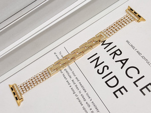 Lionorm Prêt à expédier <span class=keywords><strong>Bracelet</strong></span> universel Bling pour <span class=keywords><strong>Apple</strong></span> <span class=keywords><strong>Watch</strong></span> 40mm 42mm 45mm 49mm <span class=keywords><strong>Bracelet</strong></span> de luxe scintillant pour femmes <span class=keywords><strong>Bracelet</strong></span> en métal - Product Image 5