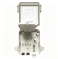 Caja Terminal de Fibra Óptica FTTH de 8 Núcleos para Montaje en Pared Interior/Exterior, Caja Divisora de Fibra Óptica ODB, Caja de Distribución de Fibra Óptica NAP