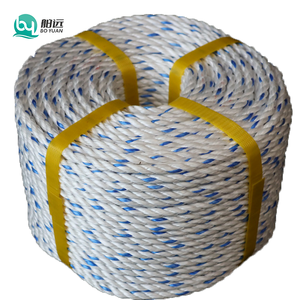 <span class=keywords><strong>Cordage</strong></span> <span class=keywords><strong>marin</strong></span> en polypropylène haute résistance, torsadé à 3 brins, 6mm-12mm, en PP, PE, Nylon, bleu, vert, corde de pêche en polypropylène, corde Danline - Product Image 1