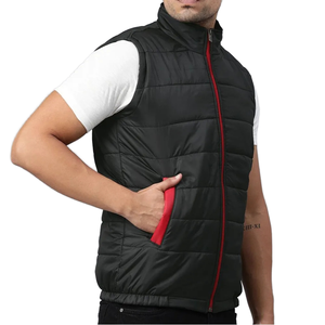 Chaleco Formal de Primavera para Hombre, Talla Grande, Cuello Alto, Acolchado, Impermeable, con 5 Bolsillos, Transpirable - Product Image 1