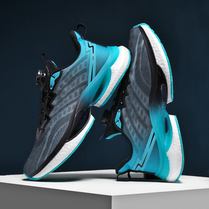 New Fashion Fly Woven Men's Sports <strong>Sneakers</strong> Casual Athletic Espadrilles Trendy Lighted &amp; Breathable Mesh Spring Sizes 39-45 - Product Image 2