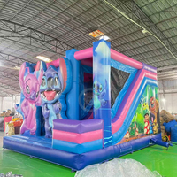 Château gonflable pour enfants avec toboggan, location pour fêtes, château gonflable de dessin animé, Moon Bounce