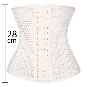 Корсет женский утягивающий для живота, латексный утягивающий корсет для похудения, белье для коррекции талии под грудью 28 см