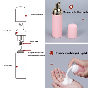 Botol Sampo Bulu Mata PET Transparan Pink Hitam 50ml, Promo! Botol Serum Perawatan Kulit Wajah/Bulu Mata Matte Custom - Product Image 5