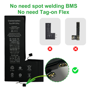 <span class=keywords><strong>Batterie</strong></span> PPNEB nouvelle version améliorée 100 % santé pour <span class=keywords><strong>iPhone</strong></span>, résout les problèmes de pop-up, <span class=keywords><strong>batterie</strong></span> de remplacement pour <span class=keywords><strong>iPhone</strong></span> 11 Pro, <span class=keywords><strong>batterie</strong></span> au lithium, garantie CE 18 mois - Product Image 2