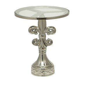 Table d'appoint en métal antique martelé Table d'appoint décorative de luxe classique pour la maison Meubles de maison classiques Table de table - Product Image 5
