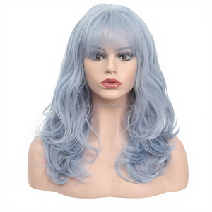 UMS Yüksek Kaliteli Mikro Kıvırcık Sentetik Peruk İnsan Saçı Değil Dantelsiz Makine Çift Atkı Yumuşak Dokunuş Özelleştirilebilir Toptan Satış - Product Image 6