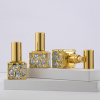 Mini flacon pulvérisateur carré en verre de luxe 10 ml avec design Atar élégant et impression de logo pour emballage de parfum