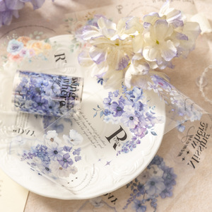 2M/Rouleau PET Tape Smell the Flowers Speak Series INS Flower Handbook DIY Decorative Recyclé Stickers - Product Image 2