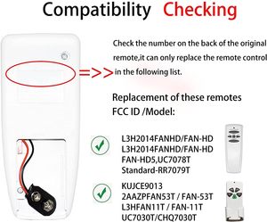 HD5 + minir28 110V điều khiển từ xa quạt trần Kit với LED chỉ số ánh sáng 5 Nút cố định mã 20m điều khiển khoảng cách - Product Image 4