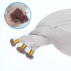 Extensions per capelli vergini vietnamiti all'ingrosso con cheratina, a doppia trama, Remy, a punta piatta, 12A, lisci, con tecnologia Bonded, 16-28 pollici - Product Image 2