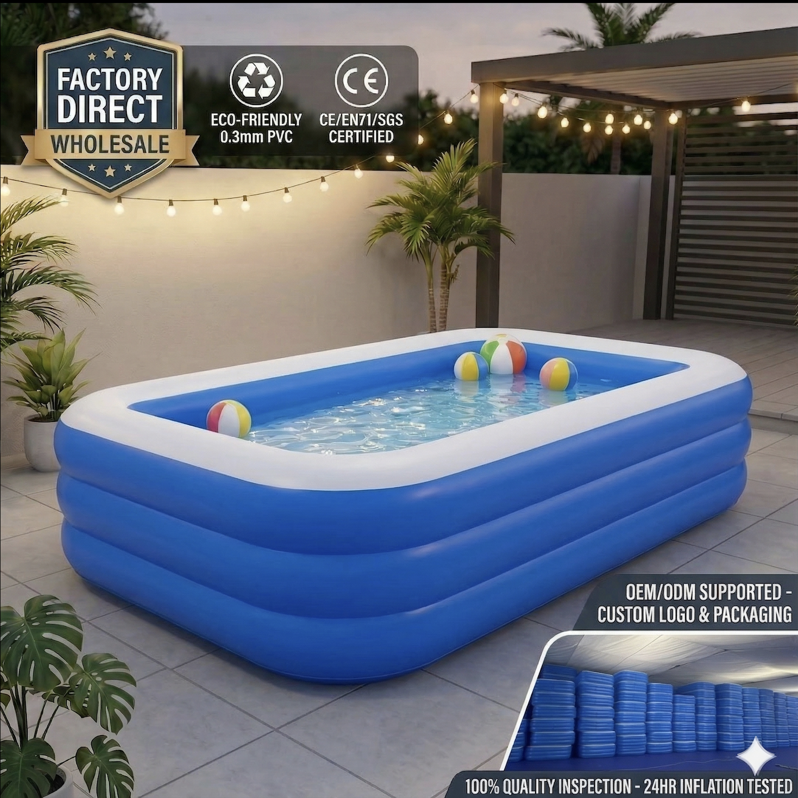 Épaississement Gonflable Rond de Piscine de bébé de PVC de Piscine de