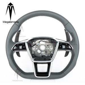 Volante Sportivo in Pelle Completa per <span class=keywords><strong>Audi</strong></span> S1-S9 RS3-RS9 A1-A8 <span class=keywords><strong>TT</strong></span> R8 - Personalizzabile e Durevole - Product Image 2