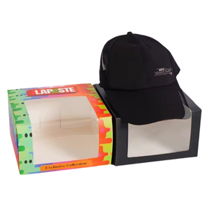 Bán buôn rõ ràng cửa sổ trắng bóng chày cá nhân nắp hộp phân hủy sinh học bưu phẩm quà tặng Vòng hat Hộp bao bì - Product Image 3