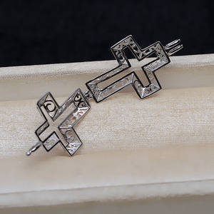 Pendentif en argent S925, style européen et américain, plateau vide pour perles non poreuses de 6 à 6,5 mm, composants et trouvailles de bijoux DIY 4813 - Product Image 3