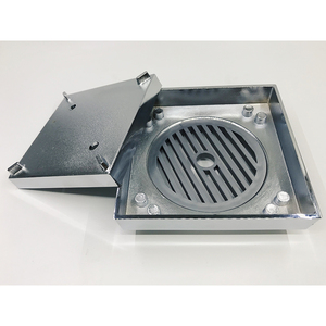 Made in China Electroplated Chrome Tile Plug-in Bathroom Invisible Floor <strong>Drain</strong> square Coppery Floor <strong>Drain</strong> Exported Australia - Product Image 1