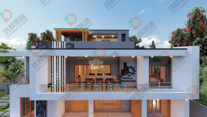 Casa prefabricada blanca de estilo moderno con bajo coste - Product Image 5