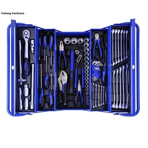 Juego de Llaves de Tubo Profesional de 86 Piezas - <span class=keywords><strong>Kit</strong></span> de <span class=keywords><strong>Herramientas</strong></span> de Montaje Mecánico para Reparación Automotriz, Juego de Llaves de Tubo para Reparación de Automóviles 1586 - Product Image 1