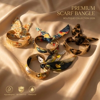 Brazalete de Metal con Cinta Estampada Desmontable, Chapado en Oro de 18K, Antideslustre, para Mujer, Joyería Boho de Moda 2026