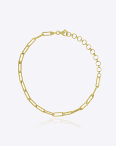 Pulsera de Cadena de Eslabones de Oro de 18 Quilates, Joyería de Lujo Elegante y Minimalista, Pulsera de Diseño Moderno, Accesorio de Oro Fino y Elegante - Product Image 1