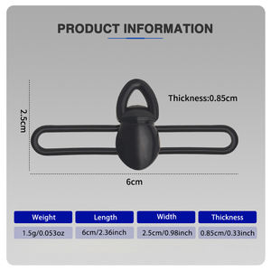 Groothandel 1,5g rubberen haakhouder hengelhakenhangers visuitrusting voor het ophangen van aas - Product Image 2