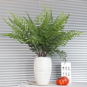 Commercio all'ingrosso di decorazioni da giardino per la casa arbusti cespugli di erba persiana foglie di felce artificiali di plastica erba in vaso pianta artificiale all'ingrosso - Product Image 3