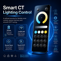 Télécommande LED sans fil RF 2,4 GHz, variateur tactile CT, portée 30 m, huit zones, pour bande lumineuse, plafonnier, armoire, maison intelligente