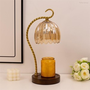 Aromatherapy Wax <b>Lamp</b> Solid Wood French Retro Bedroom <b>Bedside</b> Flameless Scented Atmosphere <b>Table</b> - Product Image 3