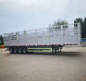 ZHONGSHENGTIANQI Remorque à plat en acier à bas prix 4 axes 13m de long Charge utile 150kg Dimensions 1530x670x930mm Peinture électrophorétique - Product Image 3