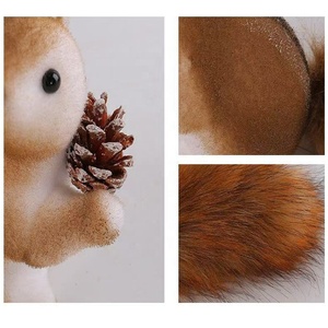 Figurines d'animaux miniatures de dessin animé à faire soi-même, souris et écureuils mignons, mini-artisanat en mousse pour la décoration de bureau, de jardin et de la maison - Product Image 6