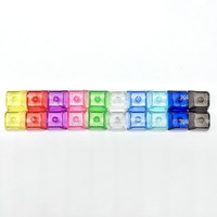 Wholesale High Transparent PC Blank Keycaps XDA 1U 1X Blank Mechanical Keyboard Keycaps Keychain Accessories