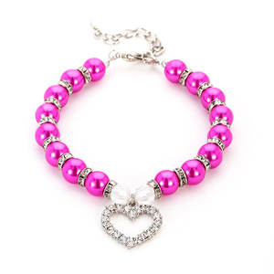 Disfraz de cachorro <span class=keywords><strong>chihuahua</strong></span> yorkies, <span class=keywords><strong>collar</strong></span> de perlas ajustable para perro - Product Image 4