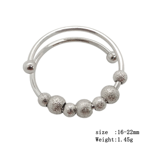 Nhẫn Xoay Tự Do Giải Tỏa Căng Thẳng Bằng Đồng Kiểu Nổ Nhẫn Ngón Tay Thiết Kế Mở Mờ Có Thể Điều Chỉnh - Product Image 2