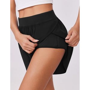 FOXA Pantalones cortos deportivos para mujer, de cintura alta, de secado rápido, con forro de malla, para hacer ejercicio - Product Image 4
