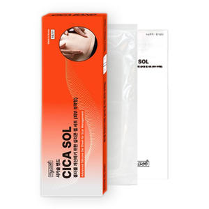 CICA SOL Feuille de gel de silicone élastique invisible pour le soin des cicatrices corporelles, patch à rouleau imperméable, échantillon gratuit, fabriqué en Corée - Product Image 1
