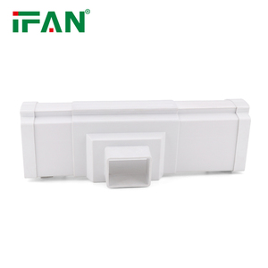 IFAN <span class=keywords><strong>PVC</strong></span> gouttières <span class=keywords><strong>accessoires</strong></span> de descente de descente carré demi-rond mur construction tuyau toiture système de Drainage des eaux de pluie - Product Image 4