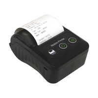 Imprimante Thermique Mini Portable 58 mm Économique Prise en Charge Android iOS Connexion BT Sans Fil pour Tickets