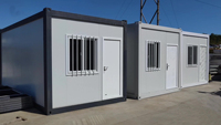Maison mobile en conteneur de bureau personnalisée, boîte d'assemblage rapide détachable à assemblage simple pour séjour chez l'habitant