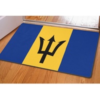 Tapis de sol rectangulaire en caoutchouc imprimé drapeau de Porto Rico, paillasson antidérapant 40x60cm pour la décoration d'entrée de cuisine
