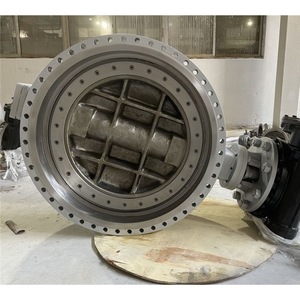 วาล์วผีเสื้อแบบสามทาง D343W-16P DN600 สแตนเลส สำหรับน้ำอุณหภูมิปกติ 1.6MPa - Product Image 4