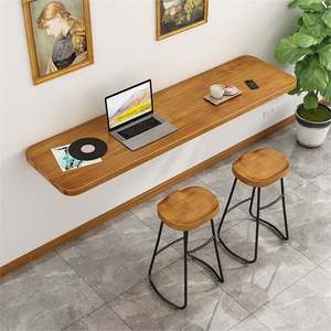Mesa de Bar Plegable de Madera Maciza para Montar en la Pared, Escritorio Rectangular para el Hogar o Estudio, Ideal como Mesa de Café - Product Image 1