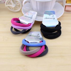Seamless Towel <b>Ring</b> Hair Ties 25x6cm High Elasticity Fabric Daily Use One Card Four Colors - Product Image 1