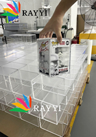 RAY YI Boîte d'affichage magnétique de protection en acrylique transparent avec logo personnalisé pour Pop de 4 pouces