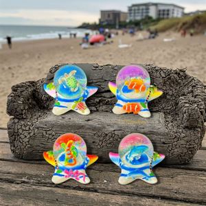 Globo de Nieve Personalizado con Diseño de Edificio Estilo Americano, Figura de Resina Artesanal con Copos de Nieve, Recuerdo Hecho a Mano para Aniversario - Product Image 1