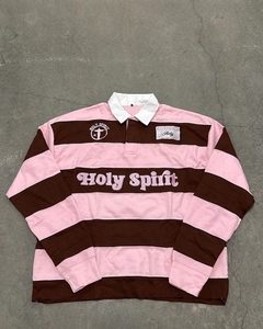 T-Shirt <span class=keywords><strong>Polo</strong></span> da Uomo in Cotone Pesante 320 GSM con Logo Personalizzato, Manica Lunga, Colletto, Streetwear, Maglietta a Righe Orizzontali per Uomo - Product Image 4