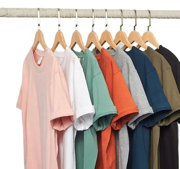wholesale custom cotton short sleeve oversized plus size men t-shirt pure color blouse women's blank T-shirt men clothes